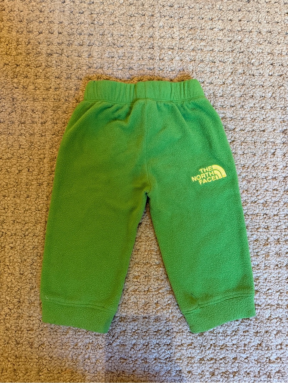 The North Face Bright Green Fleece Joggers for Kids